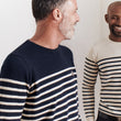 Load image into Gallery viewer, Krenton Breton Sweater Dark Navy