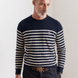 Load image into Gallery viewer, Krenton Breton Sweater Dark Navy