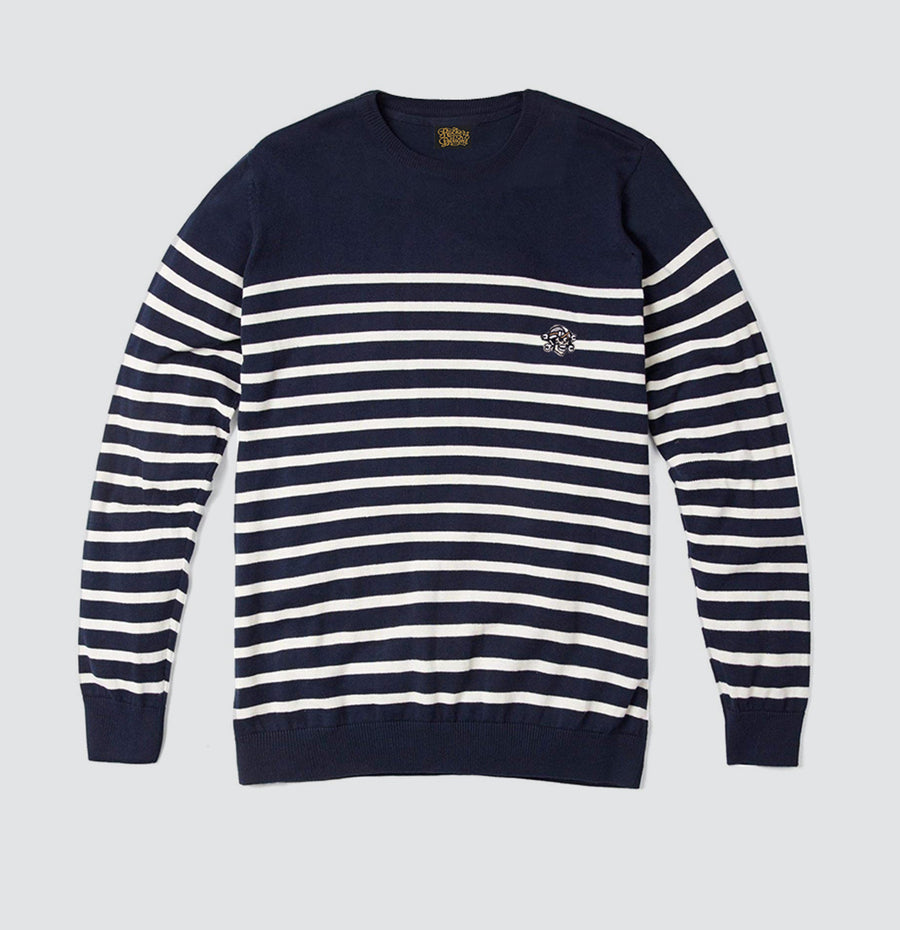 Krenton Breton Sweater Dark Navy