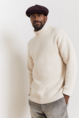 Merino Wool Jumper Submariner Sweater Mens Thick Jumpers Uk Merino